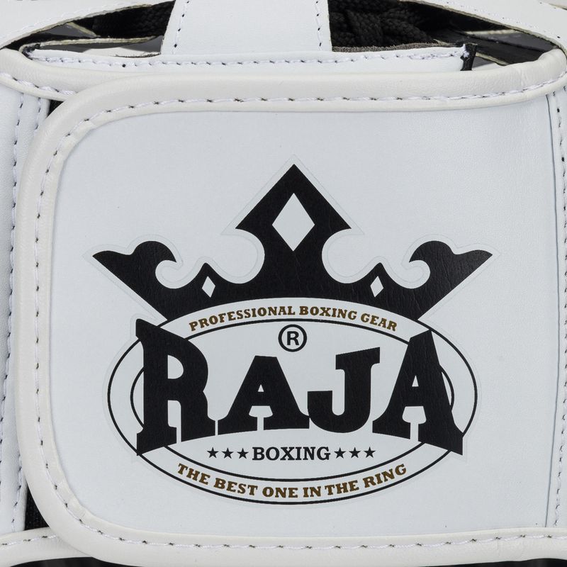 Boxing helmet RAJA BOXING Semi Leather white 5