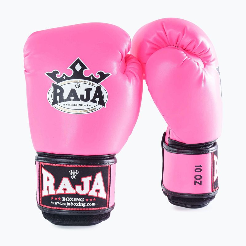 Boxing gloves RAJA BOXING Single Semi Leather pink 2