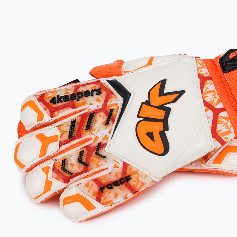 4keepers Force V 2.20 RF goalkeeper glove orange and white 4663 4