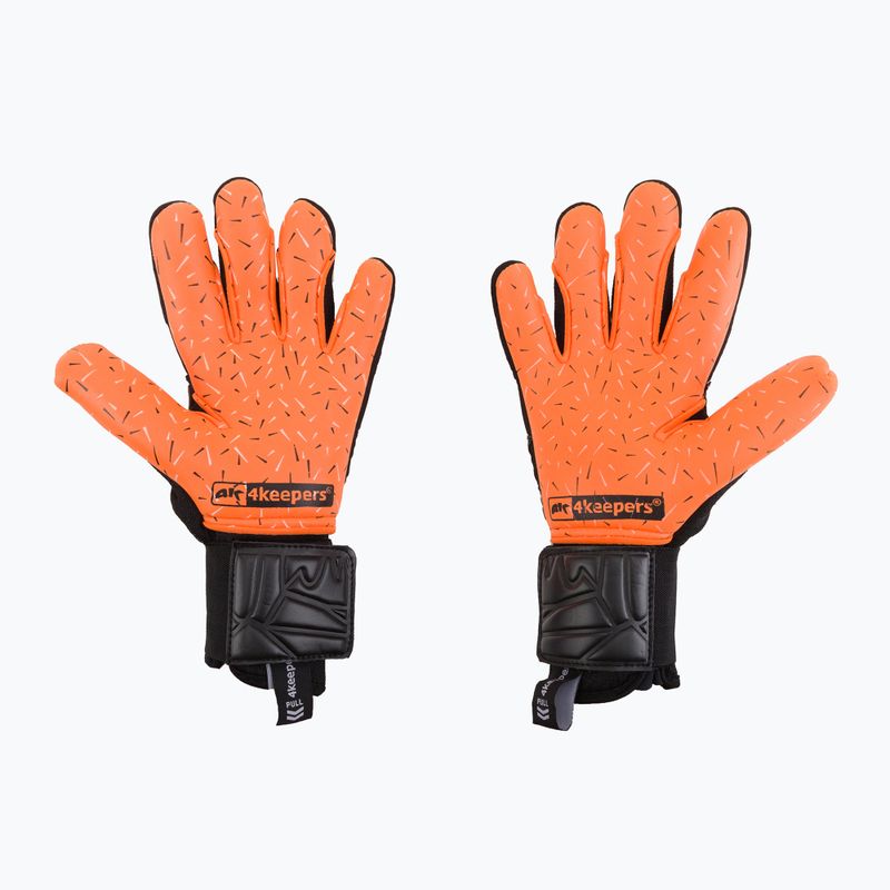 4Keepers Equip Flame Nc goalkeeper gloves black and orange EQUIPFLNC 2