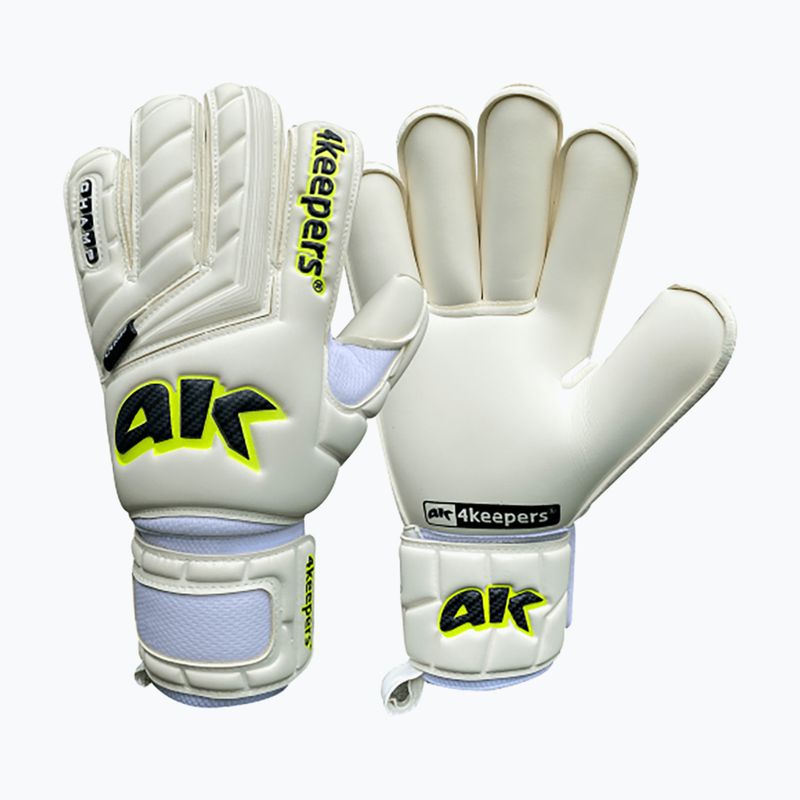 4keepers Champ Carbo V RF children's goalkeeper gloves white 6