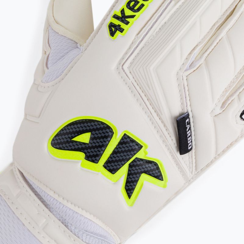 4keepers Champ Carbo V RF children's goalkeeper gloves white 3