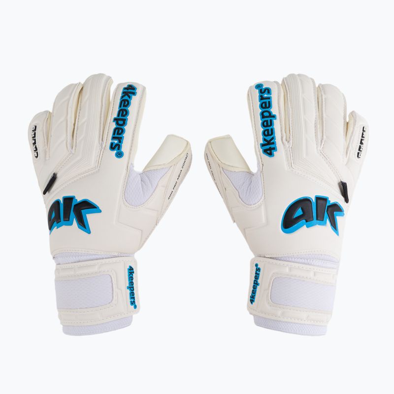 Children's goalkeeper gloves 4keepers Champ Aq Contact V Rf white