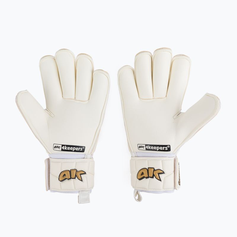 4keepers Champ Gold V Rf white and gold goalkeeper gloves 2