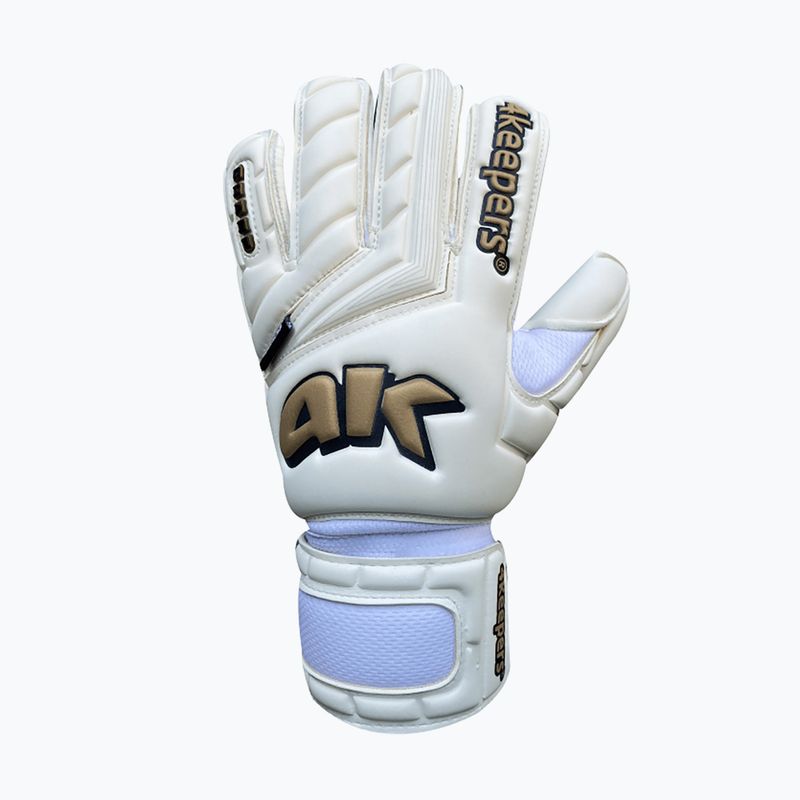 4keepers Champ Gold V Rf white and gold goalkeeper gloves 4