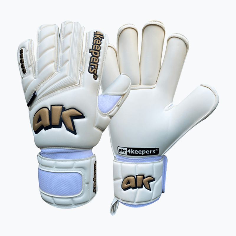 4keepers Champ Gold V Rf white and gold goalkeeper gloves 6
