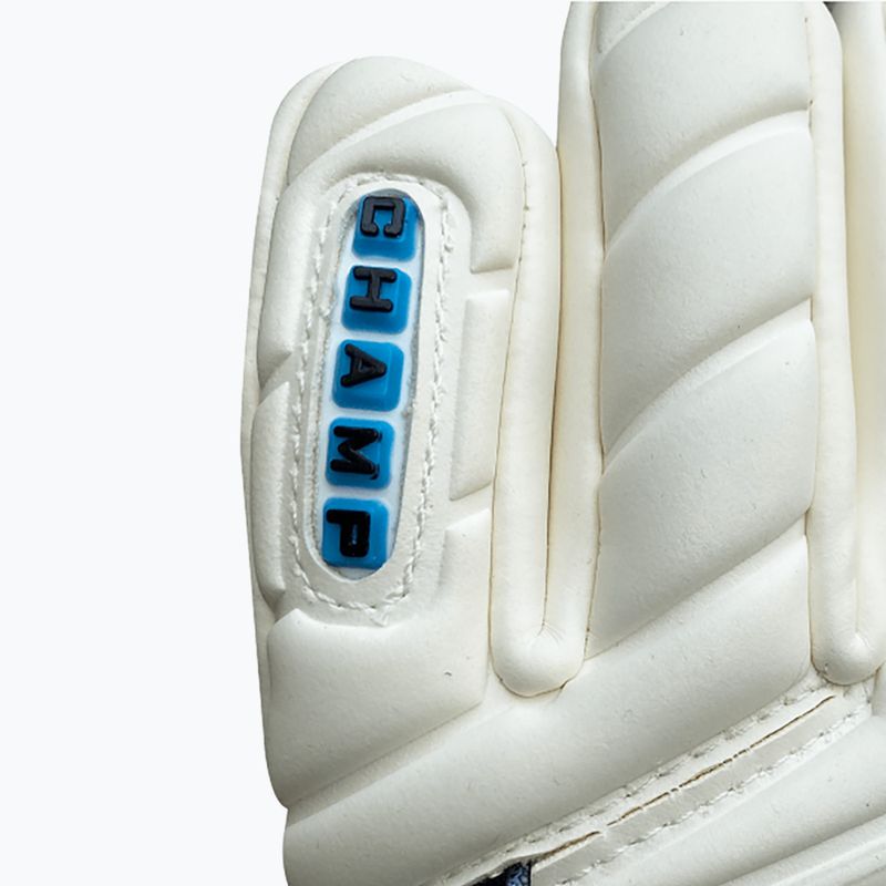 4keepers Champ Aqua V Nc goalkeeper gloves white and blue 7