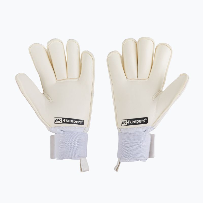 Children's goalkeeper gloves 4keepers Champ Carbo V RF Strap white 2