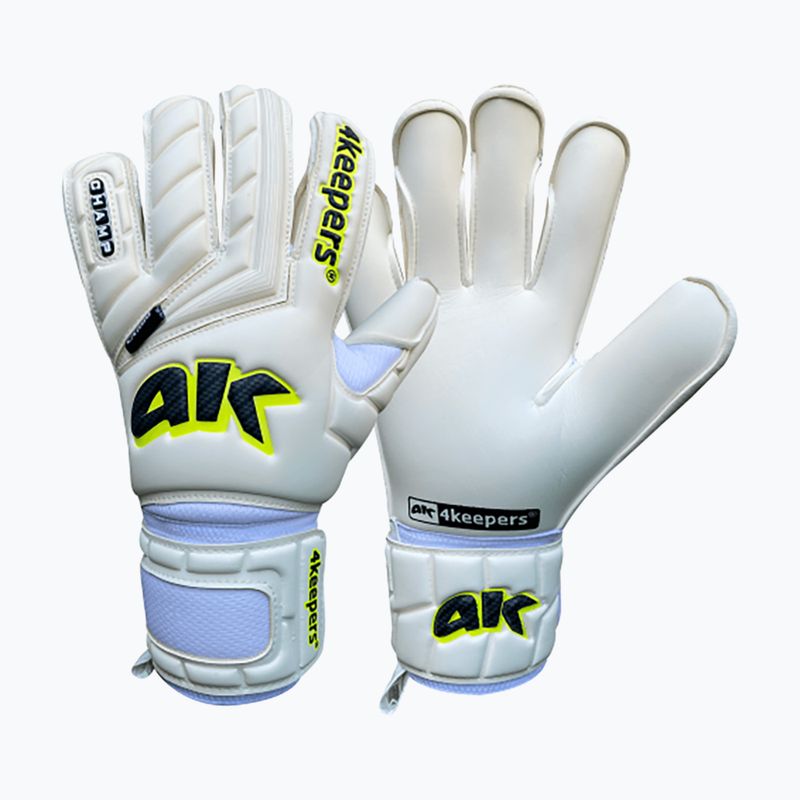 Children's goalkeeper gloves 4keepers Champ Carbo V Hb white 6