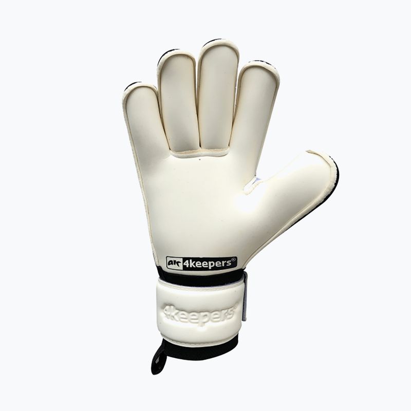 4keepers Retro IV RF children's goalkeeper gloves black and white 4KRIVBRFJR 4