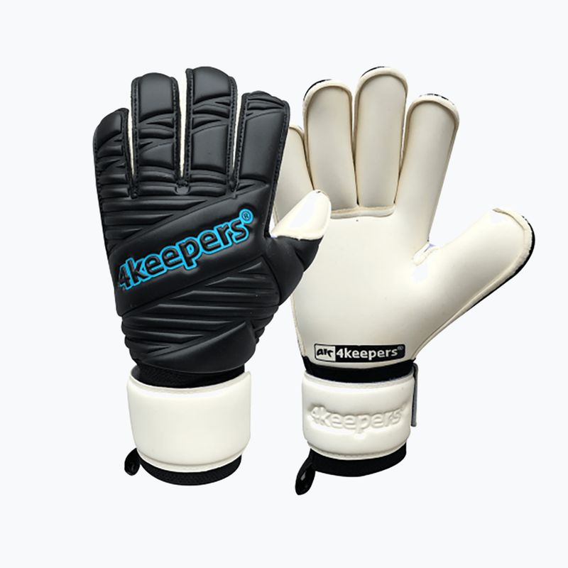 4keepers Retro IV RF children's goalkeeper gloves black and white 4KRIVBRFJR 5