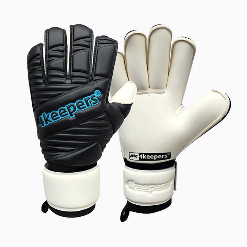 4keepers Retro IV RF goalkeeper gloves black and white 4KRETROBLRF 6