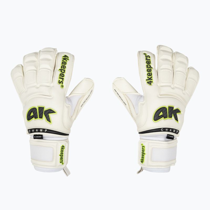 4Keepers Champ Carbo VI goalkeeper gloves white