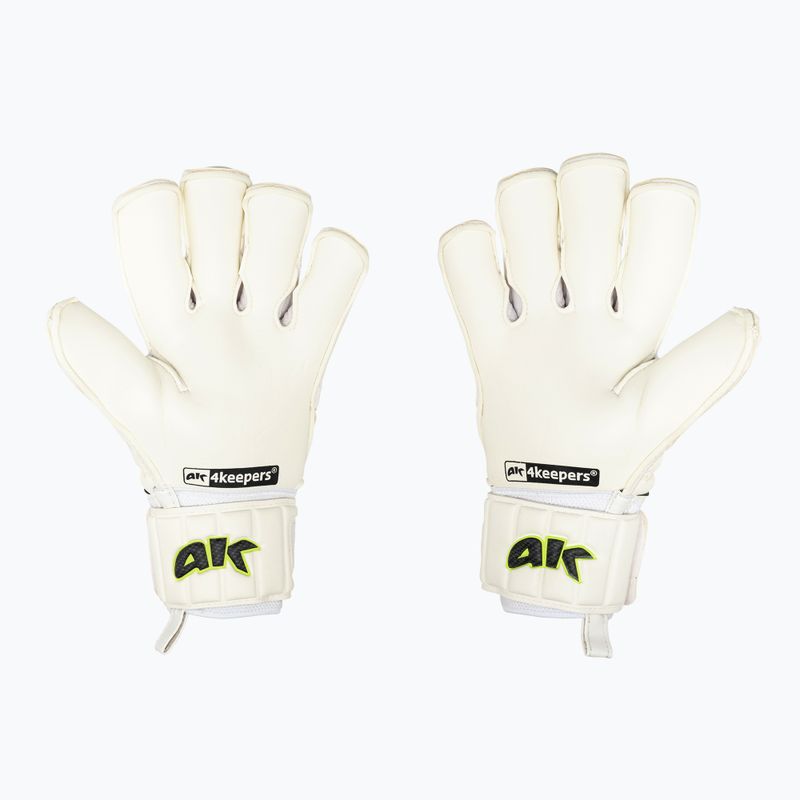 4Keepers Champ Carbo VI goalkeeper gloves white 2