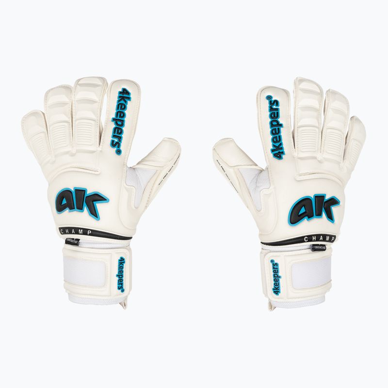 4Keepers Champ AQ Contact VI goalkeeper gloves white