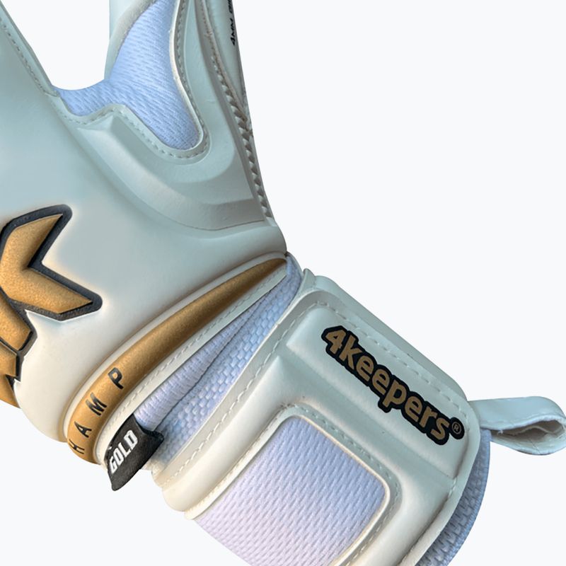 4Keepers Champ Gold VI goalkeeper glove white 9