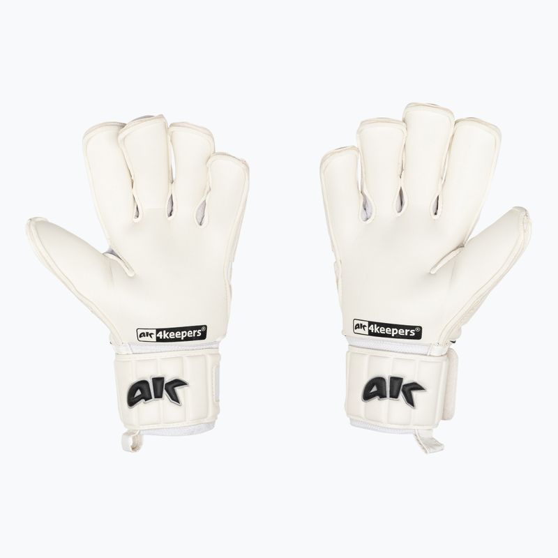 4Keepers Champ Black VI goalkeeper gloves white 2