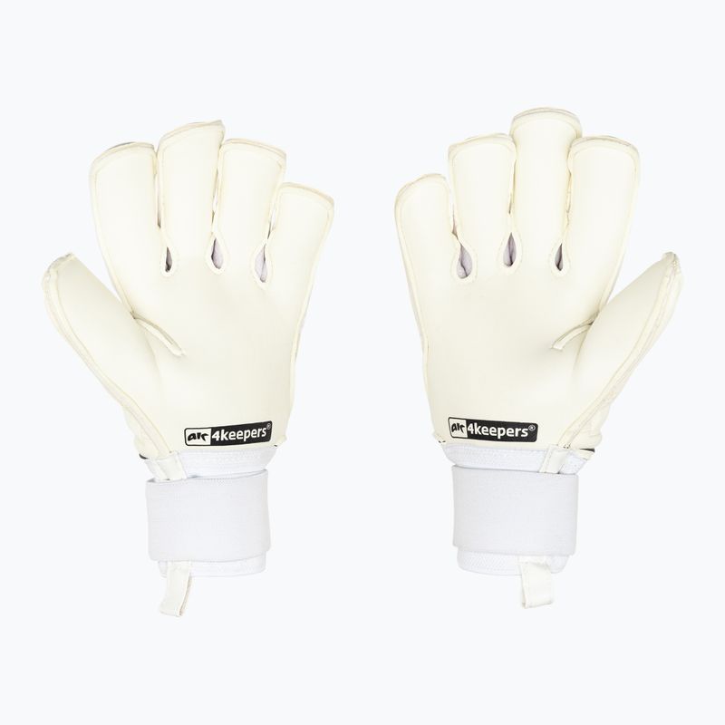 Goalkeeper gloves 4keepers Champ Carbo VI RF2G strap white 2