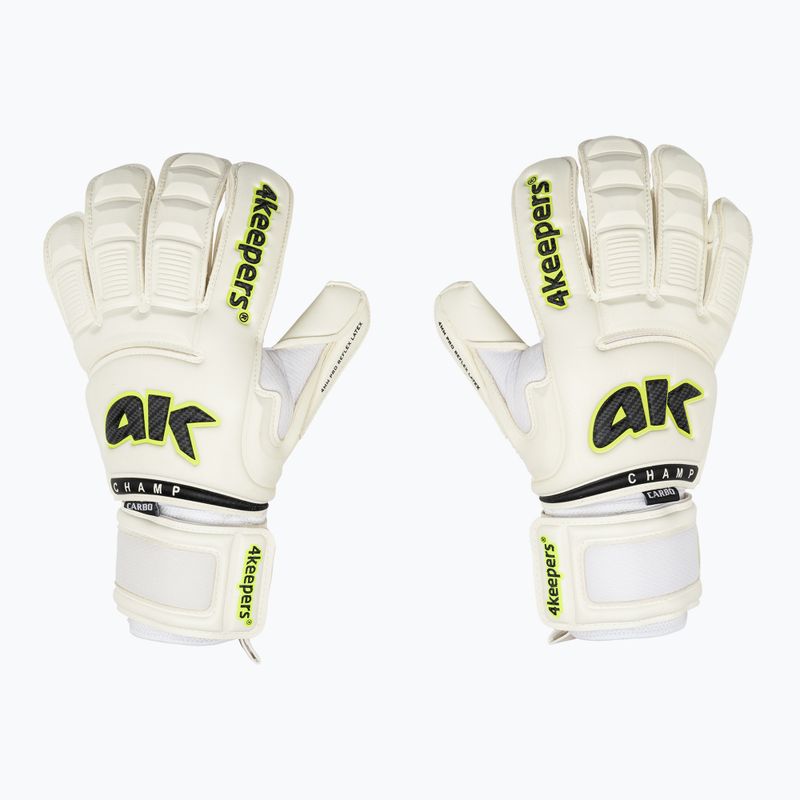4Keepers Champ Carbo VI goalkeeper gloves white