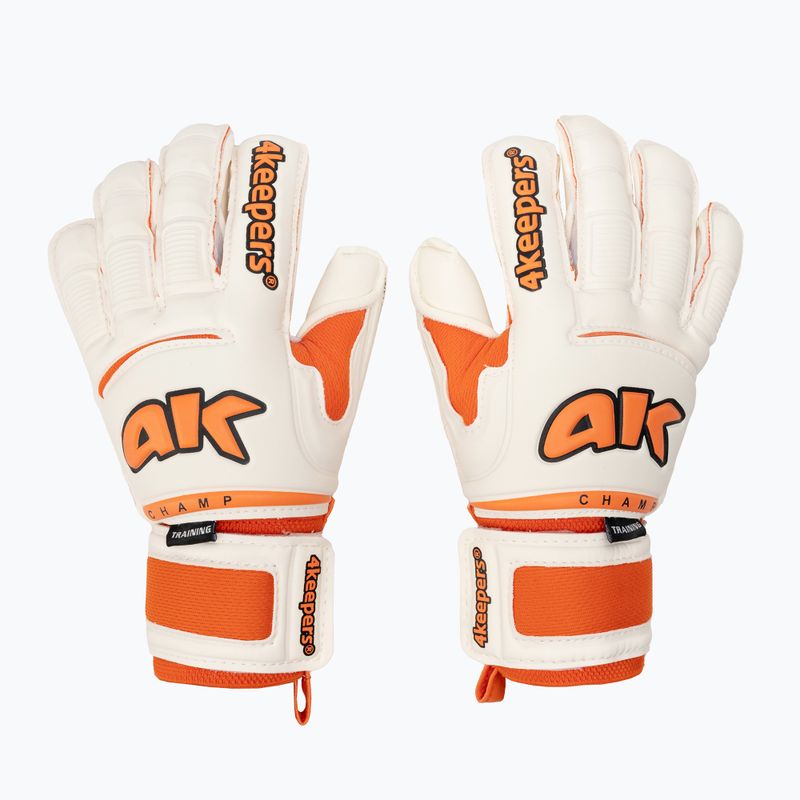 Children's goalkeeper gloves 4keepers Champ Training VI Rf2G white