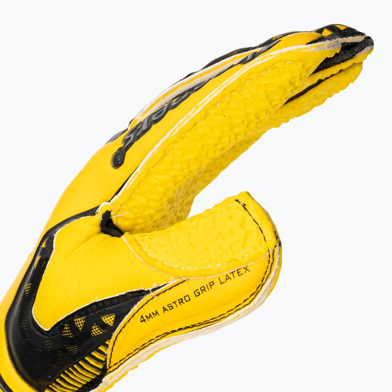 4Keepers Champ Astro VI goalkeeper gloves yellow/grey 3