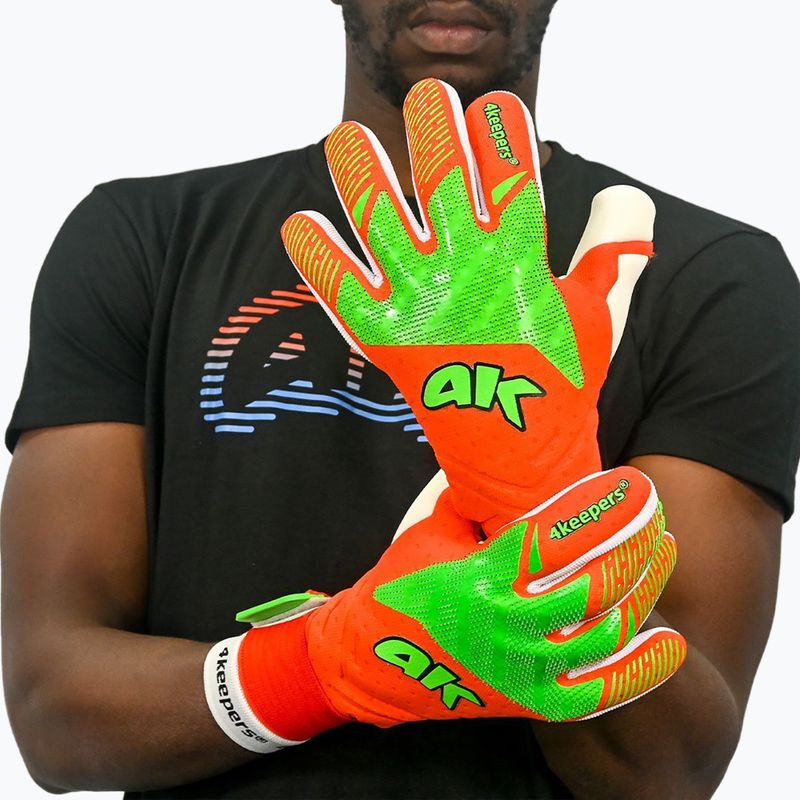 4keepers Elite Inferno NC goalkeeper gloves orange 7
