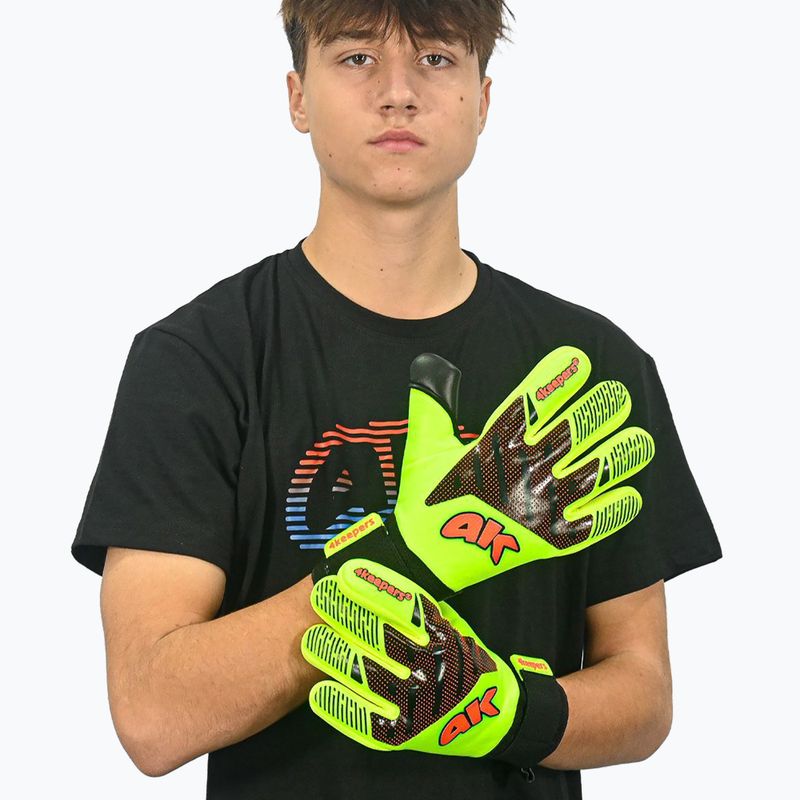 Children's goalkeeper gloves 4keepers Elite Venom NC Jr celadon 7