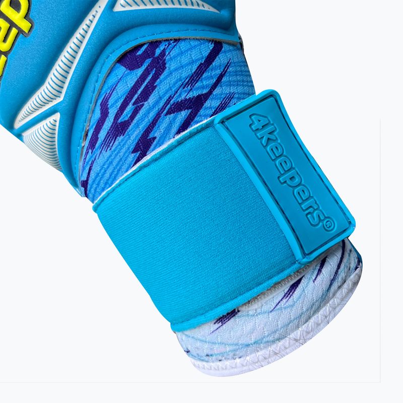 4keepers Force V1.25 FURY RF2G Jr children's goalkeeper gloves blue 4