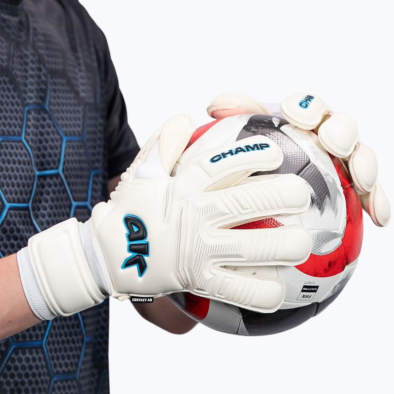 Goalkeeper gloves 4keepers Champ Aq Contact VII HB white 9