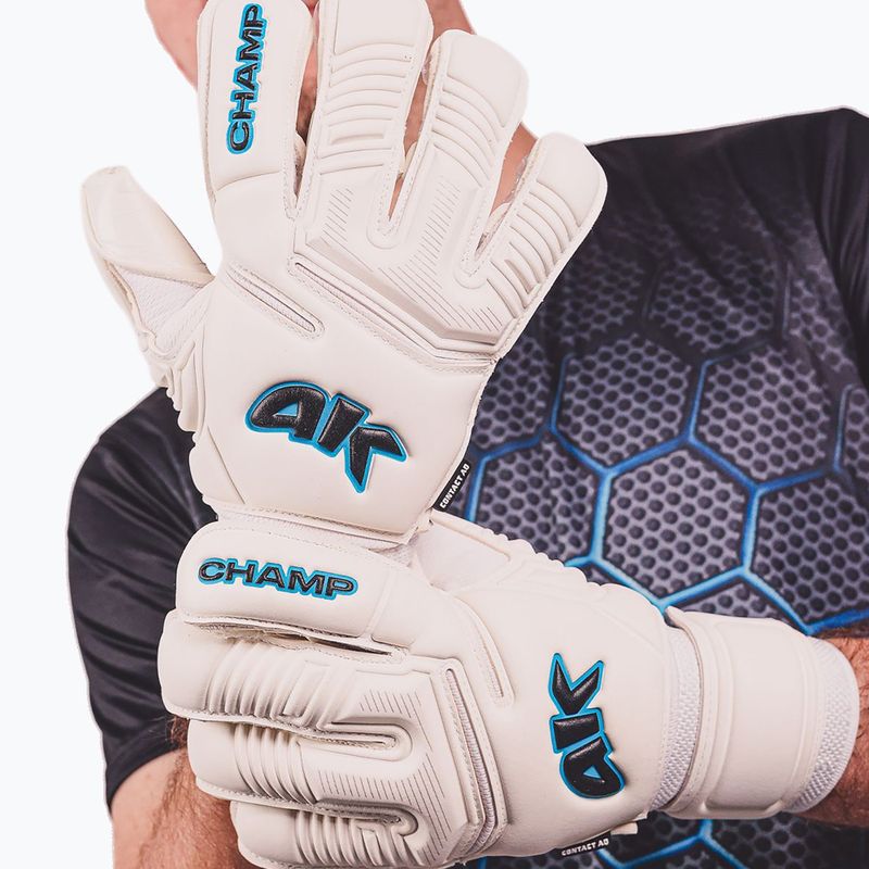 Children's goalkeeper gloves 4keepers Champ Aq Contact VII RF2G Jr white 10