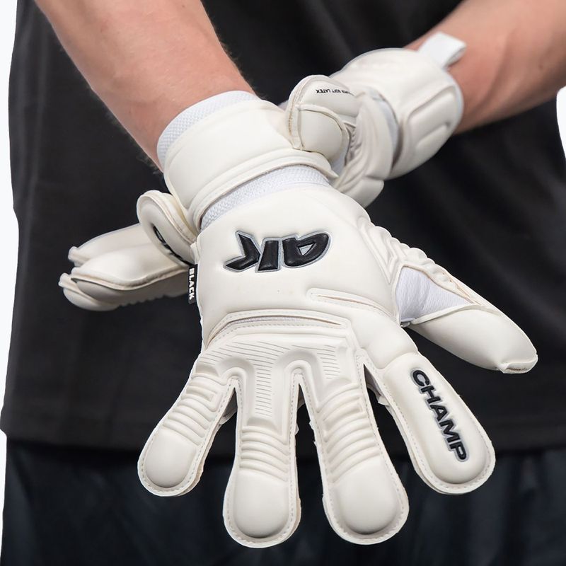 Goalkeeper gloves 4keepers Champ Black VII RF2G white 8