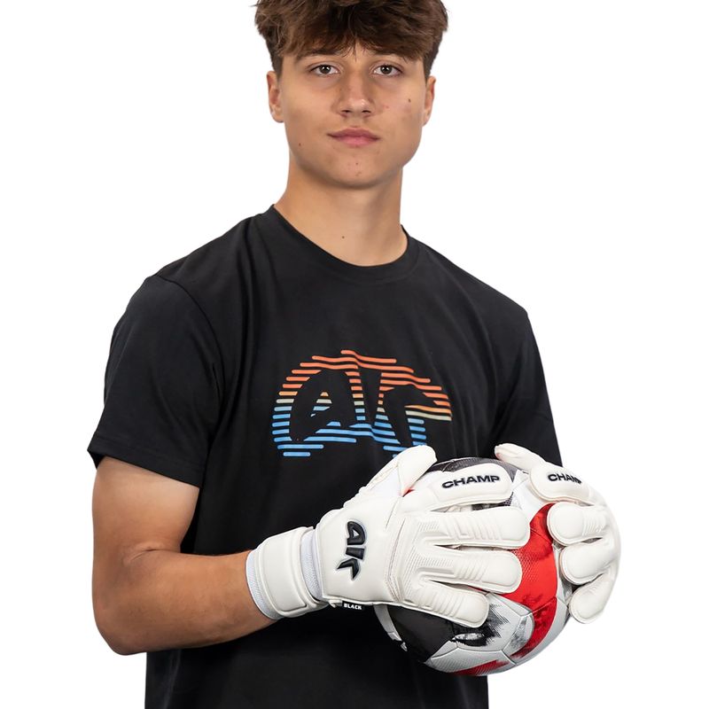 Children's goalkeeper gloves 4keepers Champ VII RF2G Jr black/white 6