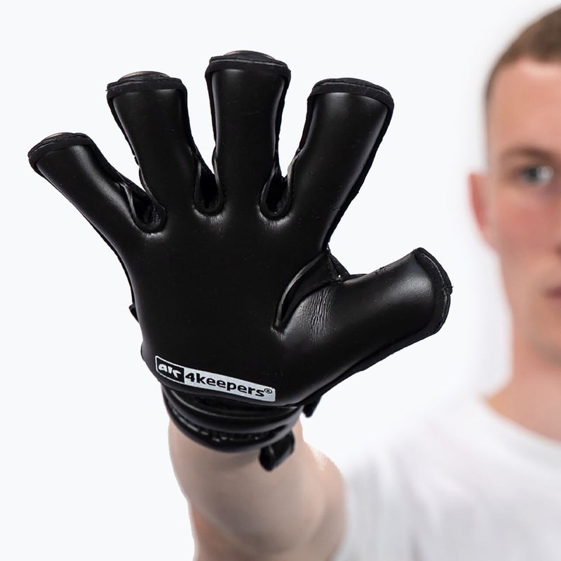 Goalkeeper gloves 4keepers Champ Gold Black VII RF2G black 7
