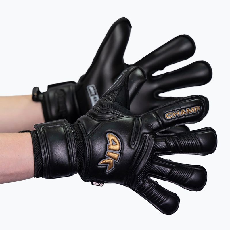 Goalkeeper gloves 4keepers Champ Gold Black VII RF2G black 9