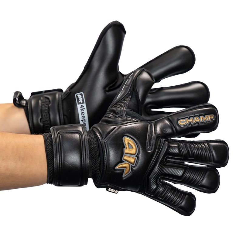 Children's goalkeeper gloves 4keepers Champ Gold Black VII RF2G Jr gold/black 10