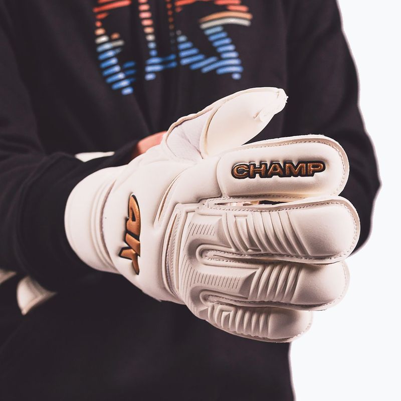 Goalkeeper gloves 4keepers Champ Gold VII RF2G white 7