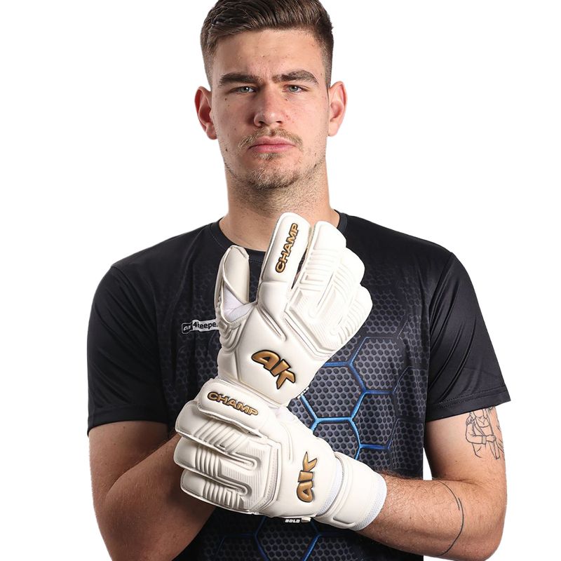 Children's goalkeeper gloves 4keepers Champ VII RF2G Jr gold/white 6
