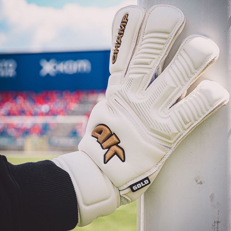 Children's goalkeeper gloves 4keepers Champ VII RF2G Jr white 10