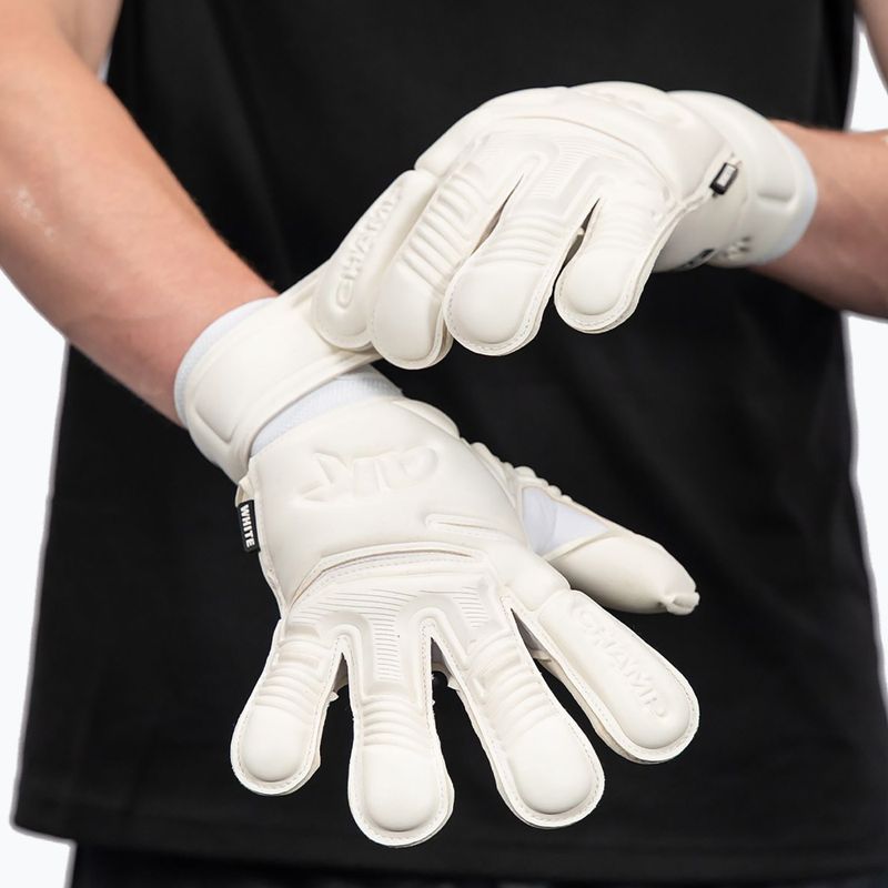 Goalkeeper gloves 4keepers Champ Gold White VII RF2G white 7