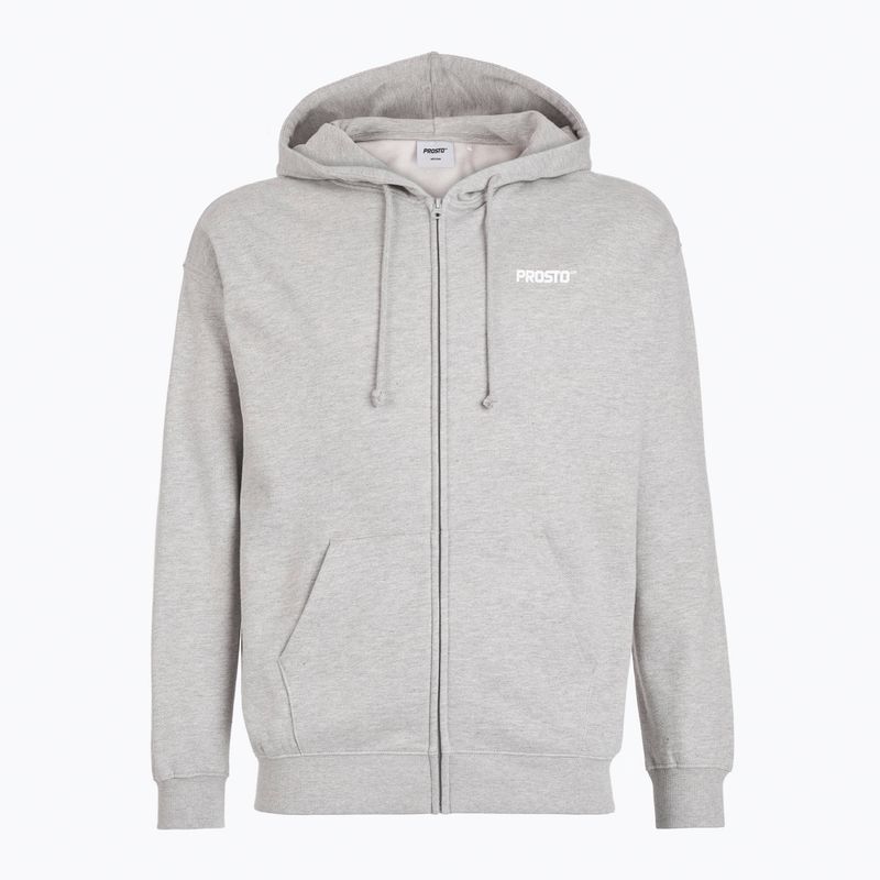 Men's sweatshirt PROSTO Hoodie Logo Zip gray