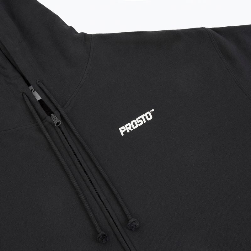 Men's sweatshirt PROSTO Hoodie Logo Zip black 3