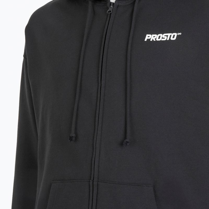 Men's sweatshirt PROSTO Hoodie Logo Zip black 4