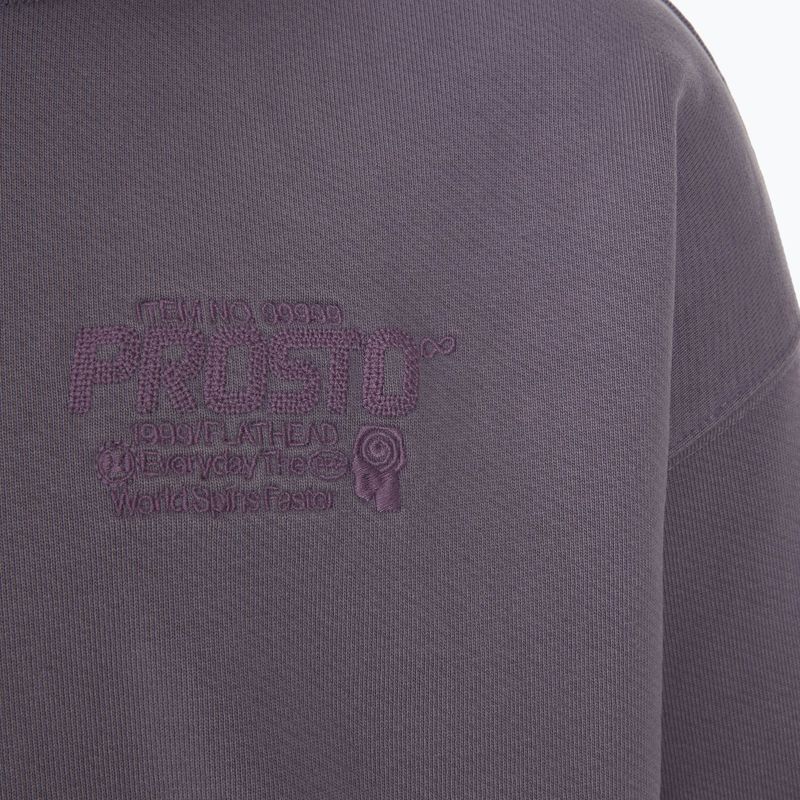 Men's sweatshirt PROSTO Flathead Hoodie washed lavender 5