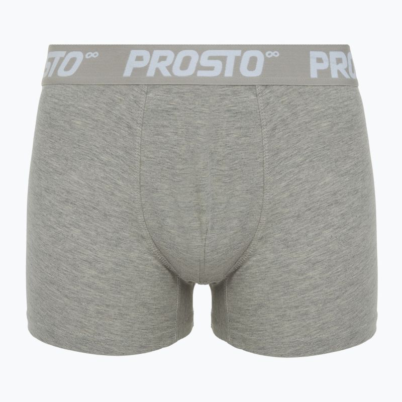 Men's boxers PROSTO KL252MACC 3 pairs gray 2