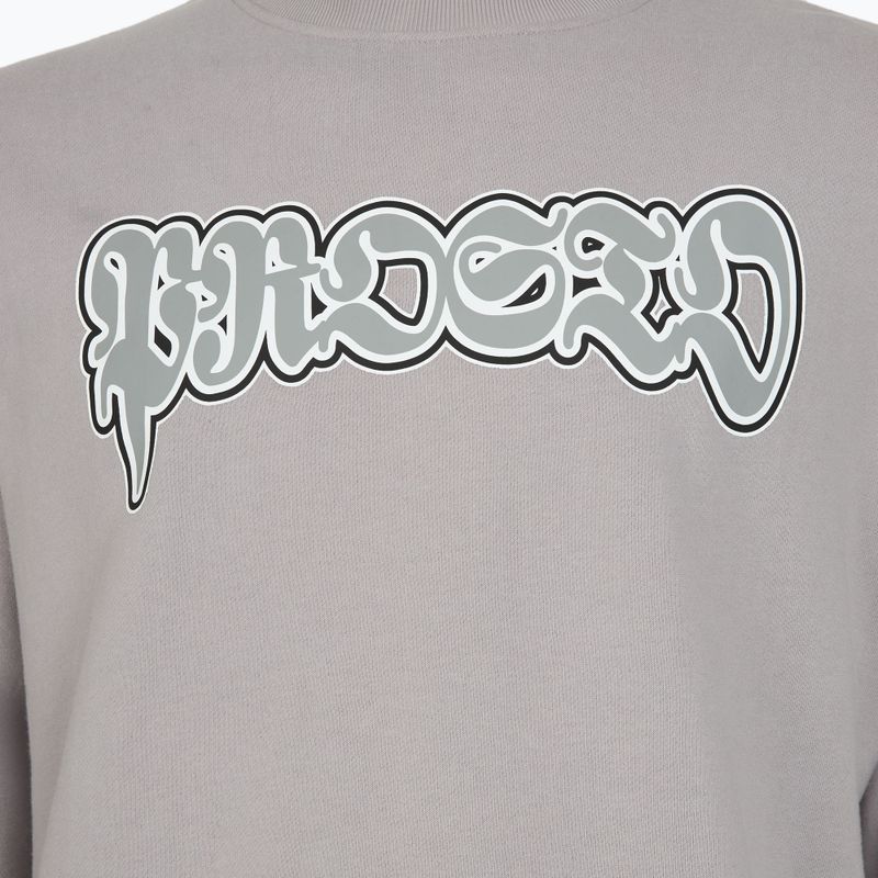 Men's sweatshirt PROSTO Graffiti washed gray 3