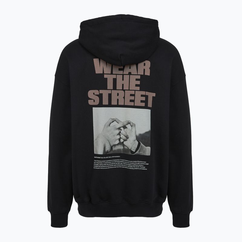 Men's sweatshirt PROSTO Wear The Street Hoodie black 2