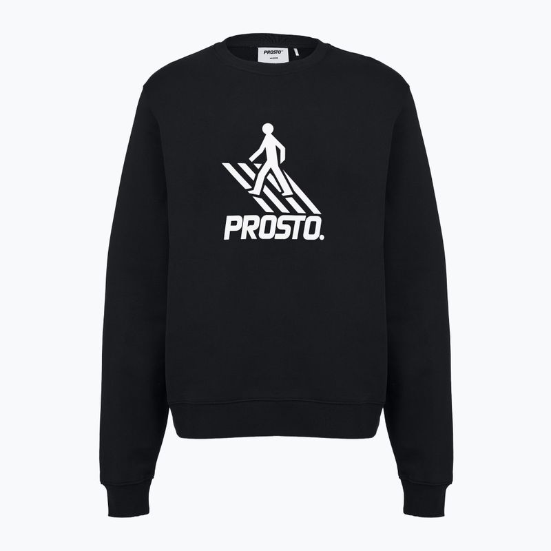 Men's sweatshirt PROSTO Crossing Crewneck black
