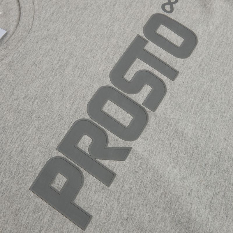 Men's T-shirt PROSTO Big Log grey/melange 4