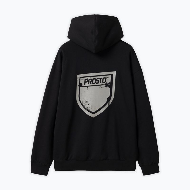 Men's sweatshirt PROSTO Hoodie Splash Shield black 2