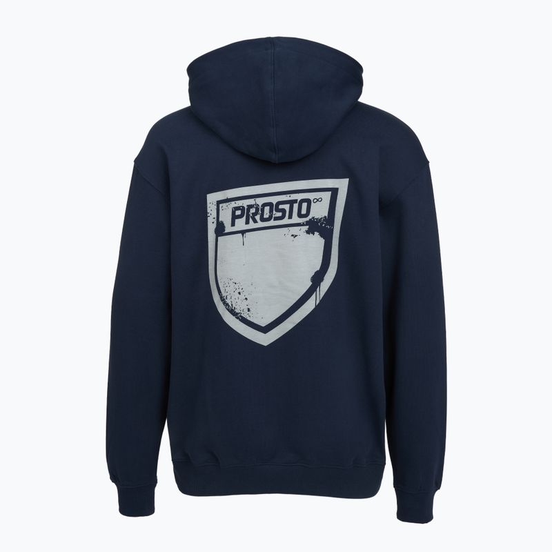 Men's sweatshirt PROSTO Hoodie Splash Shield navy blue 2